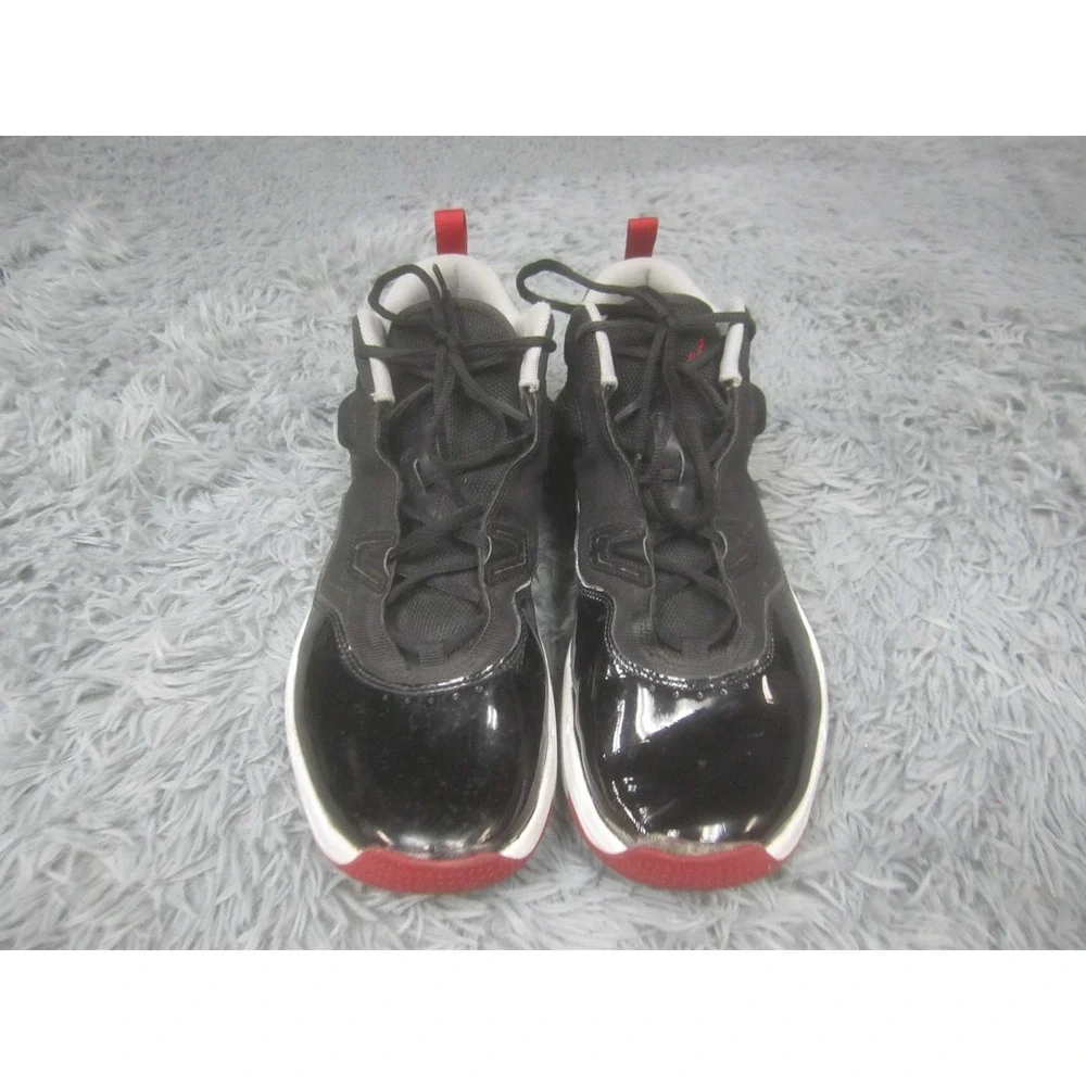 Jordan‎ Air Shoes Mens Size 13 Black Red Mid Top Basketball Sneakers FB1396-006